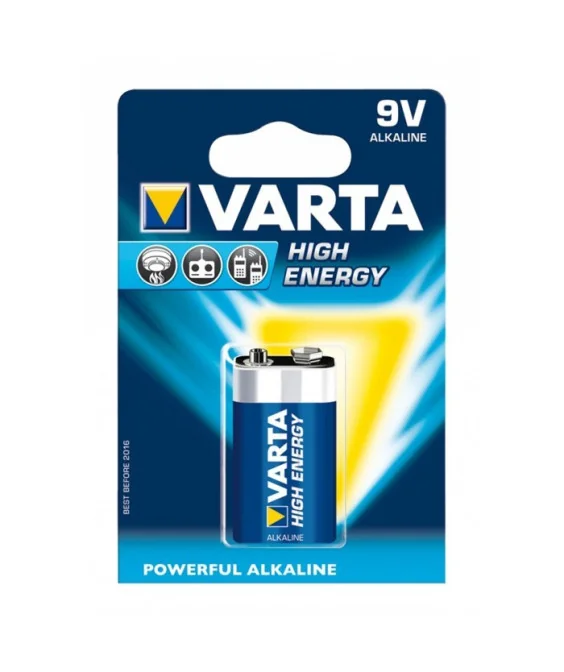 Blister 1 Pilha Alcalina Varta High Energy 9V 4922 Blister 1 Pilha Alcalina Varta High Energy 9V 4922