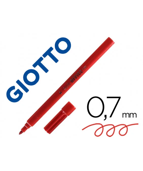 Marcador de Feltro Giotto Tratto Office Fine 0,7 Ponta de Fibra Vermelho Marcador de Feltro Giotto Tratto Office Fine 0,7 Ponta de Fibra Vermelho