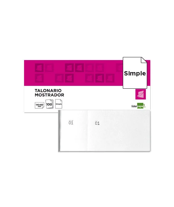 Bloco Talões-Rifas Numerado 1/3 62x145mm Liderpapel Branco Bloco Talões-Rifas Numerado 1/3 62x145mm Liderpapel Branco