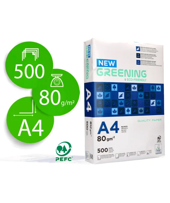 Resma de Papel Fotocopia A4 Greening 80gr Resma de Papel Fotocopia A4 Greening 80gr