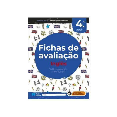 Fichas de avaliação - Inglês - 4.º Ano Fichas de avaliação - Inglês - 4.º Ano
