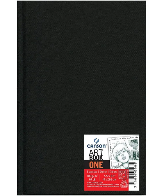 Diário Gráfico 100 Páginas Canson A6 Preto 05567 Diário Gráfico 100 Páginas Canson A6 Preto 05567