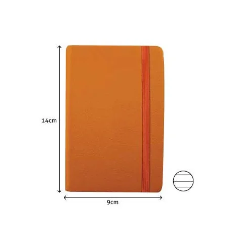 Bloco Notas Pautado 14x9cm Semi Pele Amarelo 116fls Bloco Notas Pautado 14x9cm Semi Pele Amarelo 116fls