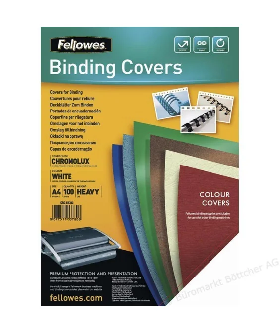 Emb. c/100 Capas p/ Enc. Cromolux 250g A4 Branco Emb. c/100 Capas p/ Enc. Cromolux 250g A4 Branco