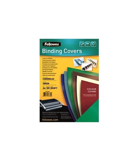 Emb. c/100 Capas p/ Enc. Cromolux 250g A4 Verde Emb. c/100 Capas p/ Enc. Cromolux 250g A4 Verde