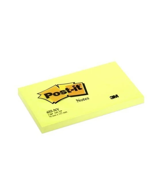 Blocos Notas Adesivas Post-It 3M Amarelo 127x76mm Blocos Notas Adesivas Post-It 3M Amarelo 127x76mm