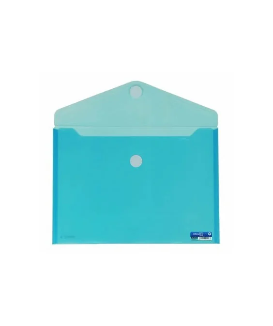 Envelope em Plástico A4 c/ Velcro 90126 Azul Envelope em Plástico A4 c/ Velcro 90126 Azul