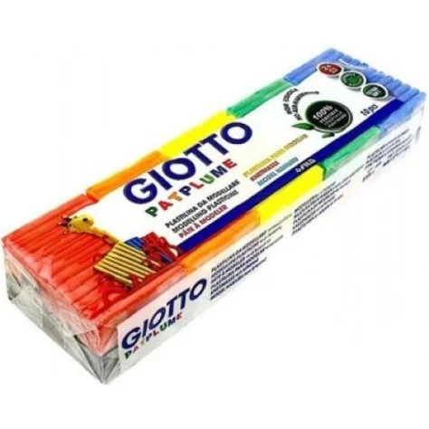 Plasticina Giotto Patplume 10 Cores Sortidas 50g Plasticina Giotto Patplume 10 Cores Sortidas 50g