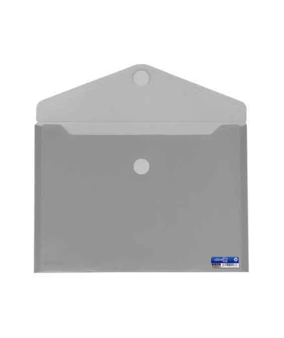 Envelope em Plástico A4 c/ Velcro 90168 Cinza Envelope em Plástico A4 c/ Velcro 90168 Cinza