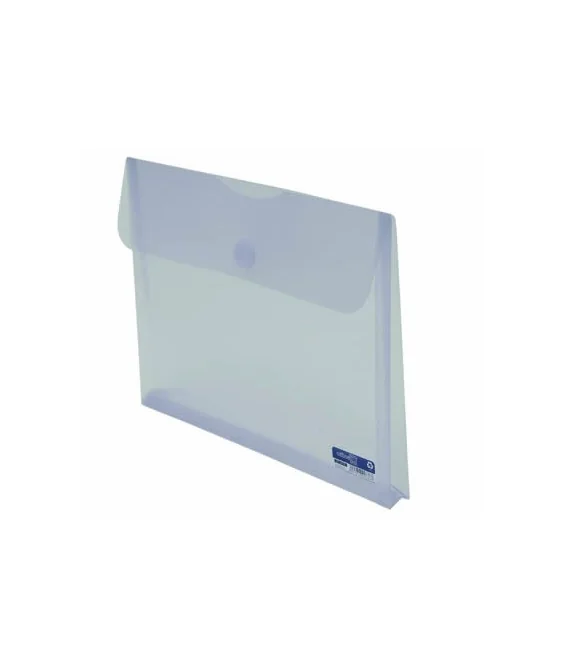 Envelope em Plástico A4 c/ Velcro e c/ Fole 90761 Branco Envelope em Plástico A4 c/ Velcro e c/ Fole 90761 Branco