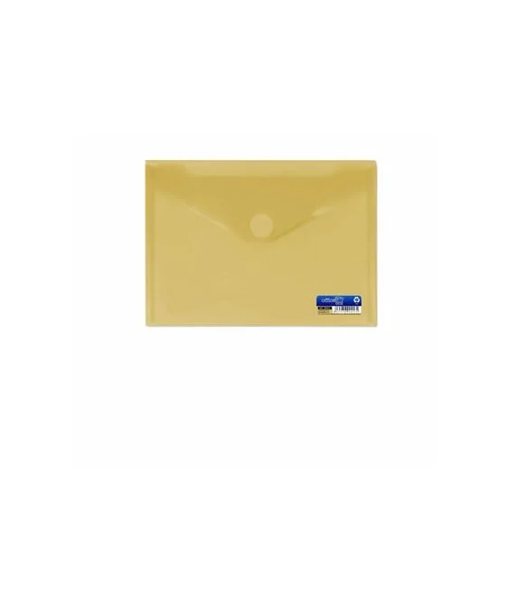 Envelope em Plástico A5 c/ Velcro 90453 Amarelo Envelope em Plástico A5 c/ Velcro 90453 Amarelo