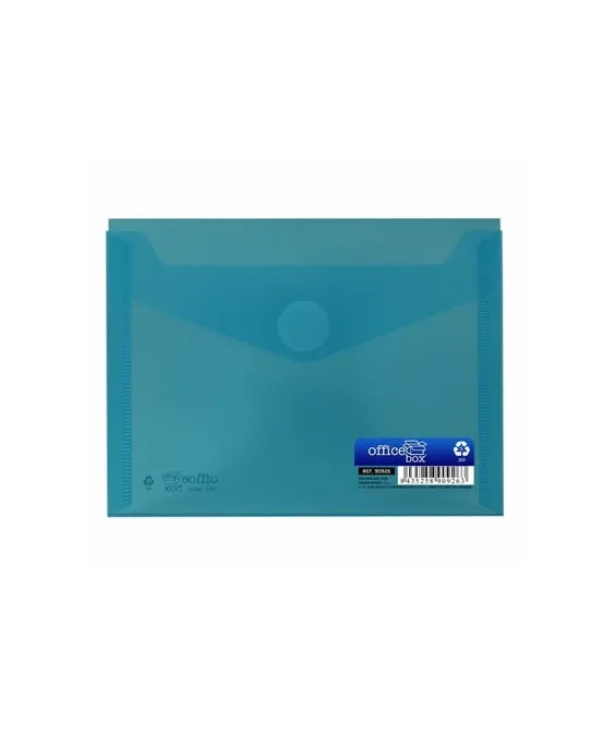 Envelope em Plástico A6 c/ Velcro 90926 Azul Envelope em Plástico A6 c/ Velcro 90926 Azul