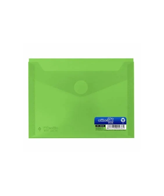 Envelope em Plástico A6 c/ Velcro 90936 Verde Envelope em Plástico A6 c/ Velcro 90936 Verde