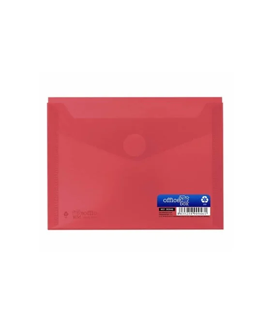 Envelope em Plástico A6 c/ Velcro 90946 Vermelho Envelope em Plástico A6 c/ Velcro 90946 Vermelho