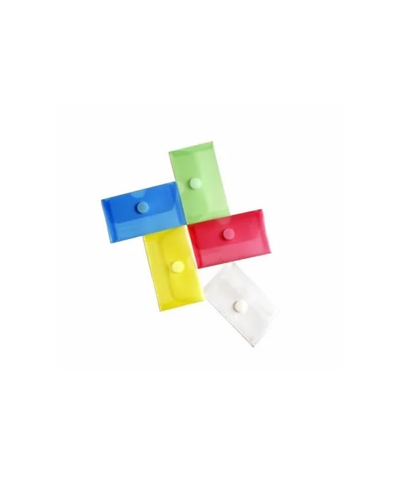 Envelope em Plástico C. Créd. c/ Velcro 90661 Branco Envelope em Plástico C. Créd. c/ Velcro 90661 Branco