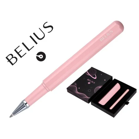 Conjunto Estojo Imitação Pele e Caneta Roller Belius Space B Rosa em Caixa Design Conjunto Estojo Imitação Pele e Caneta Roller Belius Space B Rosa em Caixa Design
