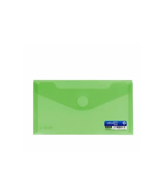 Envelope em Plástico DL c/ Velcro 90536 Verde Envelope em Plástico DL c/ Velcro 90536 Verde