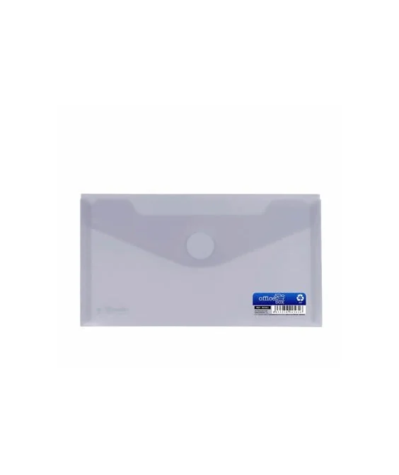 Envelope em Plástico DL c/ Velcro 90561 Branco Envelope em Plástico DL c/ Velcro 90561 Branco