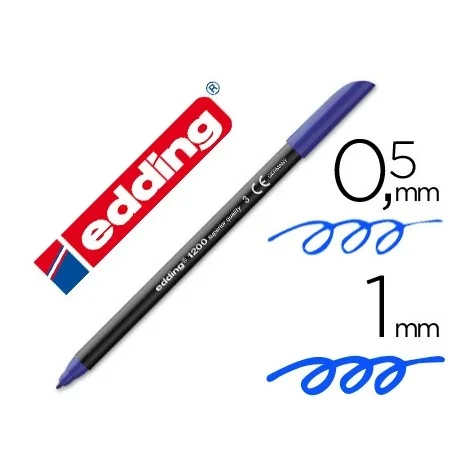 Marcador Ponta Fibra Edding 1200 Azul Marcador Ponta Fibra Edding 1200 Azul