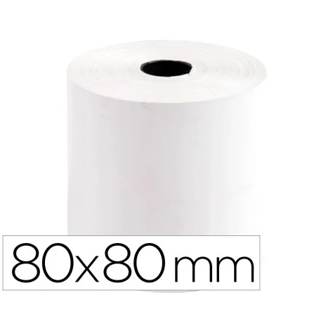 Pack 10 Rolos Papel Branco Térmico p/ Máquina 80x80x11 Pack 10 Rolos Papel Branco Térmico p/ Máquina 80x80x11