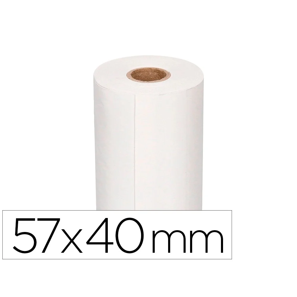Pack 10 Rolos Papel Branco Térmico p/ Máquina 57x40x11 (Multibanco)