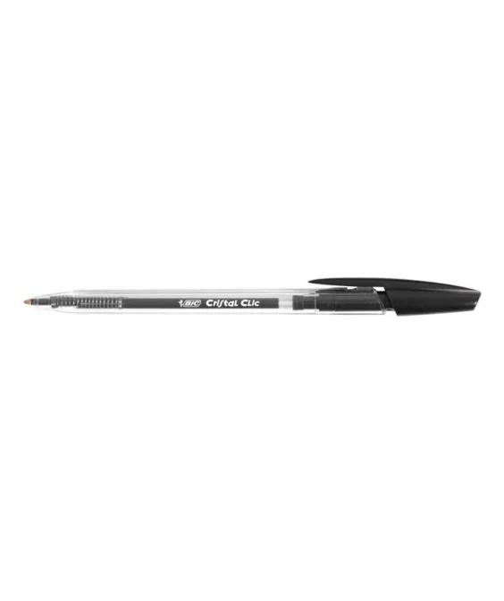 Esferográfica Retrátil BIC Cristal Clic Preto Esferográfica Retrátil BIC Cristal Clic Preto