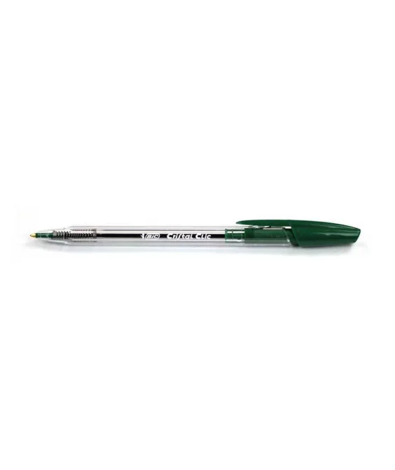 Esferográfica Retrátil BIC Cristal Clic Verde Esferográfica Retrátil BIC Cristal Clic Verde