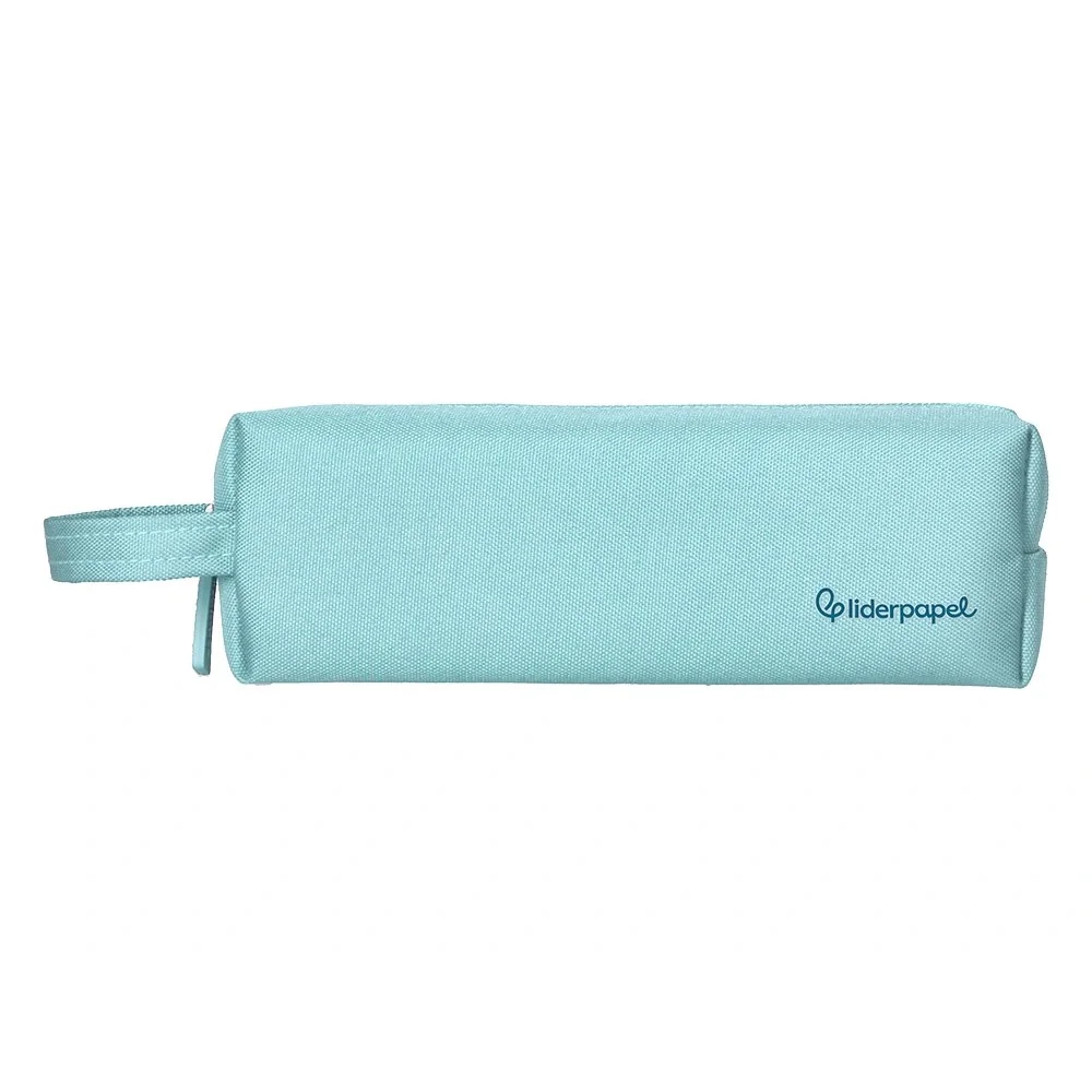 Estojo Escolar Liderpapel Classic Retangular C/Asa 210x70mm Azul Celeste