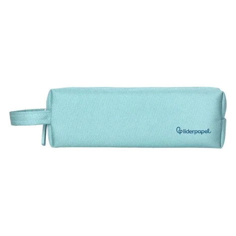 Estojo Escolar Liderpapel Classic Retangular C/Asa 210x70mm Azul Celeste