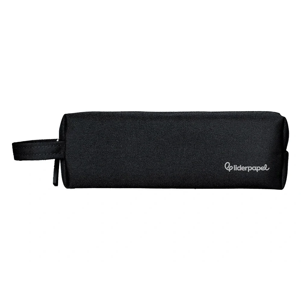 Estojo Escolar Liderpapel Classic Retangular C/Asa 210x70mm Preto