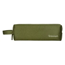 Estojo Escolar Liderpapel Classic Retangular C/Asa 210x70mm Verde Militar
