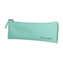 Estojo Escolar Liderpapel Plano Estreito C/Fecho 200x60mm Verde Maça