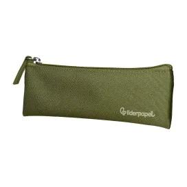 Estojo Escolar Liderpapel Plano Estreito C/Fecho 200x60mm Verde Militar