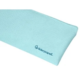 Estojo Escolar Liderpapel Plano Largo C/Fecho 200x100mm Azul Celeste