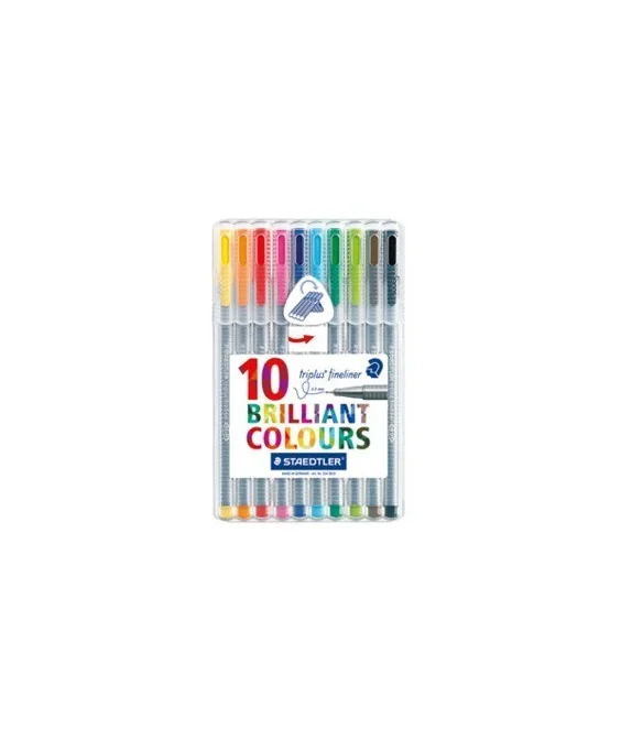 Estojo c/10 Marcadores Staedtler Fineliner 334-SB10 Estojo c/10 Marcadores Staedtler Fineliner 334-SB10
