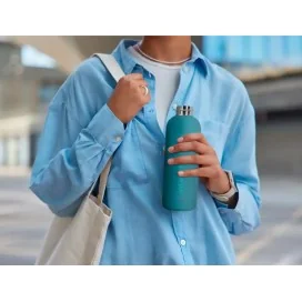 Garrafa Antartik Isotermica Aço Inoxidavel Livre de BPA 500ml Azul Turquesa