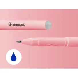 Esferográfica Fantasia Liderpapel Animal Town Apagável Tinta Azul Porco