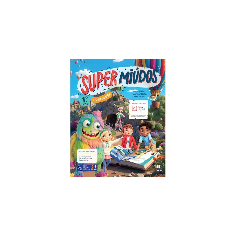 9789724758572 - Supermiúdos - Português 1.º Ano - Manual do aluno
