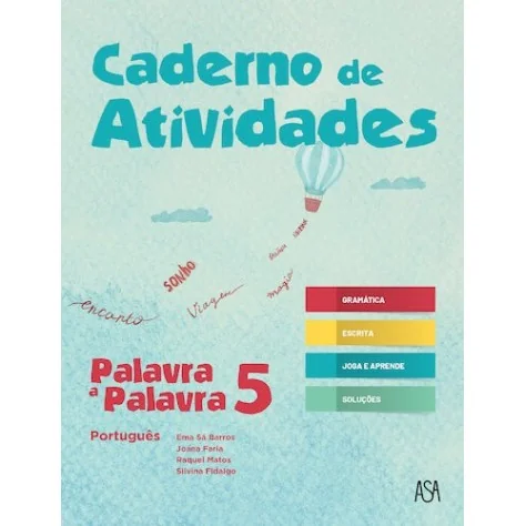 9789892360188 - Palavra a Palavra 5 - Português - Caderno do Atividades 9789892360188 - Palavra a Palavra 5 - Português - Caderno do Atividades