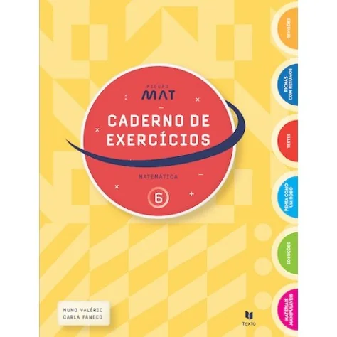 9789724757674 - Missão Mat 6 Matemática - Caderno de Atividades 9789724757674 - Missão Mat 6 Matemática - Caderno de Atividades