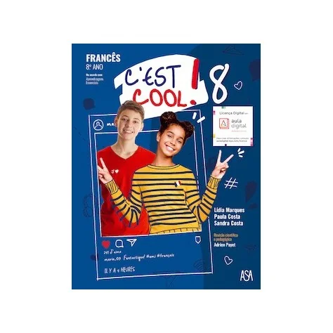 9789892352848 - C'est cool! 8 - Francês - Manual do Aluno