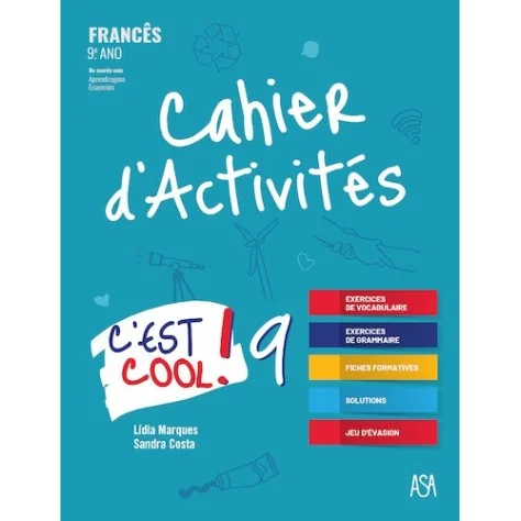 9789892356594 - C'est cool! 9 - Francês - Caderno de Atividades 9789892356594 - C'est cool! 9 - Francês - Caderno de Atividades