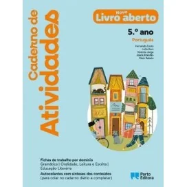 9789720200198 - Novo Livro aberto 5 - Português - Caderno de Atividades