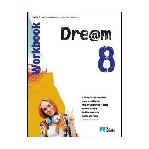 9789720316240 - Dre@m 8 - Workbook - Inglês - Caderno de Atividades