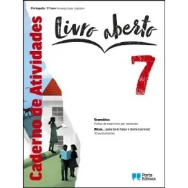 9789720317315 - Livro aberto 7 - Português - Caderno de Atividades
