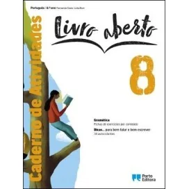 9789720317339 - Livro aberto 8 - Português - Caderno de Atividades