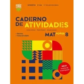 9789897445200 - MatPower 8 - Matemática - Caderno de Atividades / Tarefas de Investigação