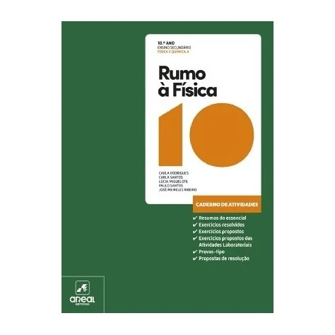 9789897675461 - Rumo à Física 10 - Física A - Caderno de Atividades