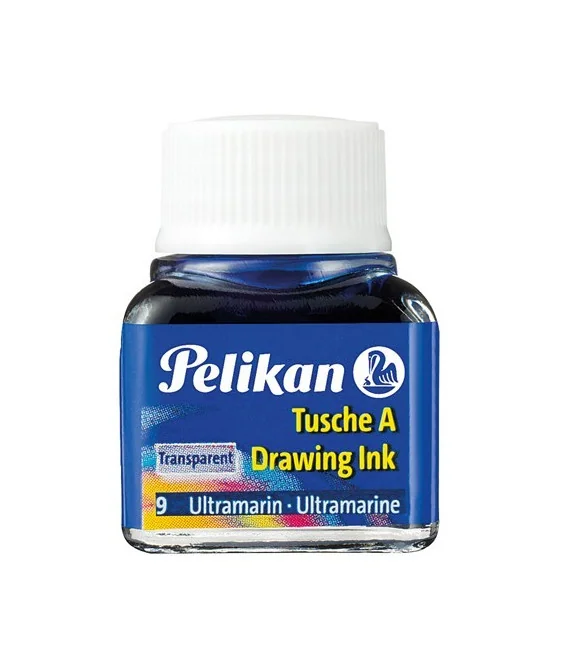 Frasco 10mls Tinta da China Pelikan 523 9 Azul Ultramar Frasco 10mls Tinta da China Pelikan 523 9 Azul Ultramar