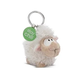 Porta-Chaves Ovelha Branca Wooly Gang 2 Nici 7cm